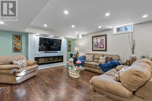 3 Serene Court, Whitby, ON - Indoor Photo Showing Living Room With Fireplace