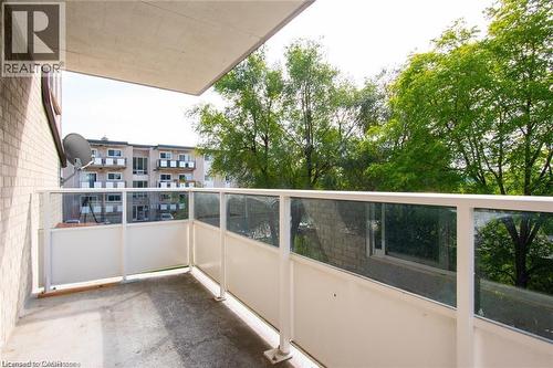 View of balcony - 71 Vanier Drive Unit# 211, Kitchener, ON - Outdoor With Balcony With Exterior