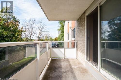 View of balcony - 71 Vanier Drive Unit# 211, Kitchener, ON - Outdoor With Balcony With Exterior