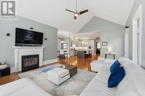 3665 Front Road, Champlain, ON - Indoor Photo Showing Living Room With Fireplace