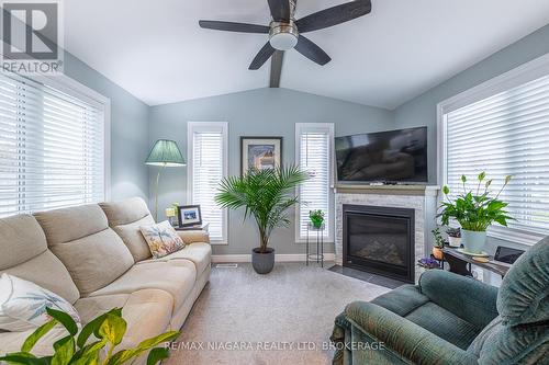 194 - 3033 Townline Road, Fort Erie (Black Creek), ON - Indoor Photo Showing Living Room With Fireplace