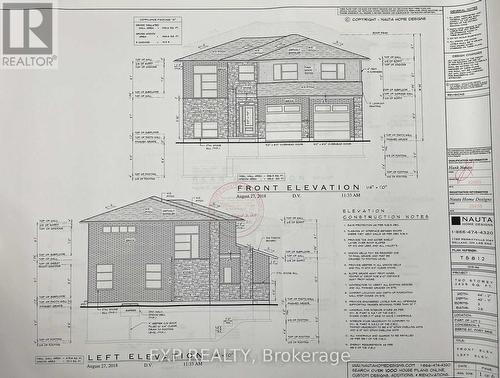 Custom Building Plan, two-story, 2500 sq.ft home - 0-11958 Bertie Street, Fort Erie (Crescent Park), ON 