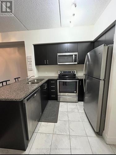 411 - 620 Sauve Street E, Milton, ON - Indoor Photo Showing Kitchen With Stainless Steel Kitchen With Double Sink