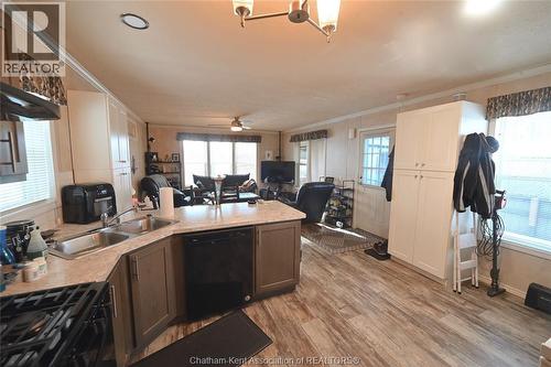 15895 Longwoods Road, Zone Township, ON - Indoor Photo Showing Kitchen With Double Sink