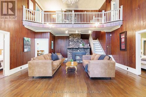 345 Brewery Lane, Orillia, ON - Indoor Photo Showing Living Room With Fireplace
