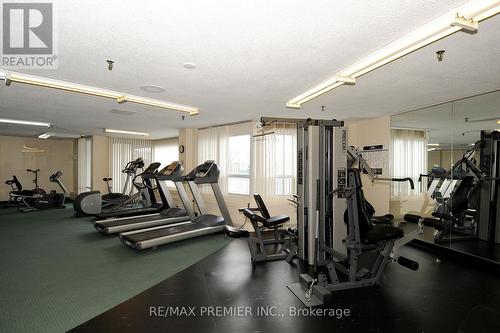 1602 - 475 The West Mall, Toronto, ON - Indoor Photo Showing Gym Room