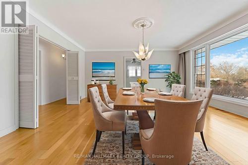 virtually staged - 3654 Navan Road, Ottawa, ON - Indoor Photo Showing Dining Room