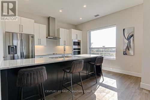 202 - 1696 Fiddlehead Place, London North (North R), ON - Indoor Photo Showing Kitchen With Double Sink With Upgraded Kitchen