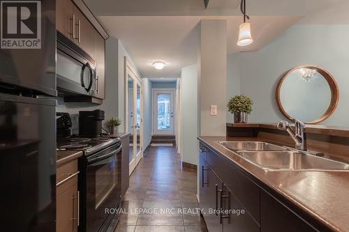 Lower Level Kitchen - 164A Lakeshore Road, St. Catharines, ON - Indoor Photo Showing Kitchen With Double Sink