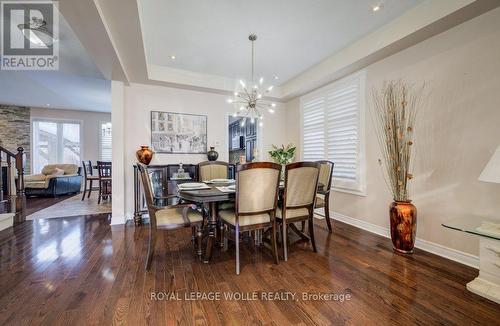 538 Thomas Slee Drive, Kitchener, ON - Indoor Photo Showing Dining Room With Fireplace
