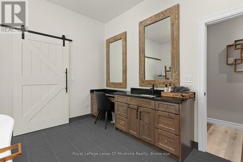 Spacious Spa-Like Bathroom. - 679 Boulder Road, South River, ON - Indoor Photo Showing Bathroom