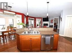 island with sink and dishwasher - 