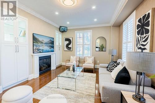 1 Bracknell Avenue, Markham, ON - Indoor Photo Showing Living Room With Fireplace