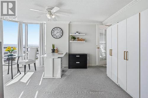 Den with Bronte Harbour & Lake view - 1808 - 2170 Marine Drive, Oakville, ON - Indoor Photo Showing Other Room