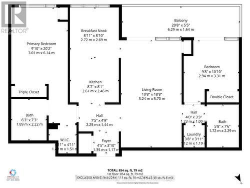 Floor plans - 307 - 208 Enfield Place, Mississauga, ON - Other