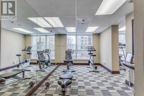 Part of the gym - 307 - 208 Enfield Place, Mississauga, ON - Indoor Photo Showing Gym Room