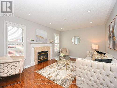 13 Galveston Crescent, Brampton, ON - Indoor Photo Showing Living Room With Fireplace