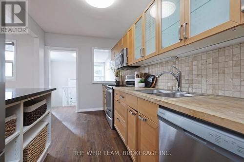 157 Mortimer Avenue, Toronto, ON - Indoor Photo Showing Kitchen With Double Sink