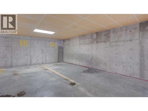 Underground parking stall(Strata allocated). - 3705 30 Avenue Unit# 104, Vernon, BC - Indoor Photo Showing Basement