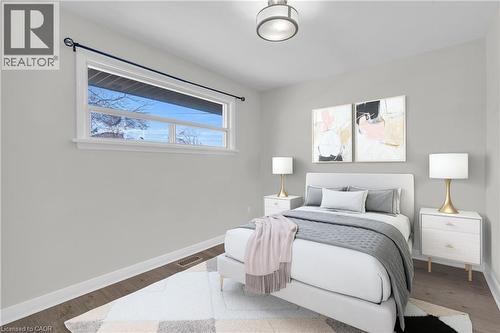 Upper Unit-Virtually Staged - 220 Bruce Street, Kitchener, ON - Indoor Photo Showing Bedroom