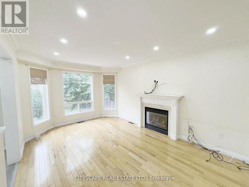 Family Room - 3310 Crimson King Circle, Mississauga, ON - Indoor Photo Showing Other Room With Fireplace