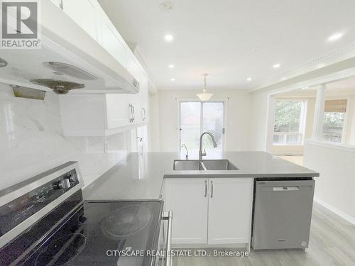 Kitchen - 3310 Crimson King Circle, Mississauga, ON - Indoor Photo Showing Kitchen With Double Sink With Upgraded Kitchen