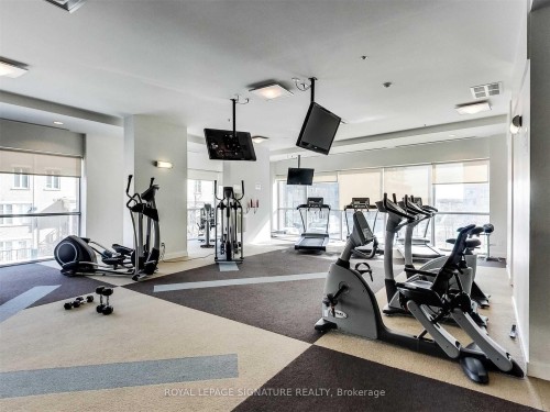 1410-100 Western Battery Road, Toronto, ON - Indoor Photo Showing Gym Room