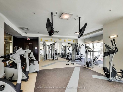 1410-100 Western Battery Road, Toronto, ON - Indoor Photo Showing Gym Room