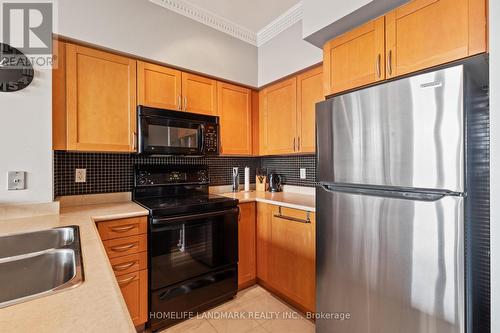 3110 - 3939 Duke Of York Boulevard, Mississauga, ON - Indoor Photo Showing Kitchen With Stainless Steel Kitchen With Double Sink
