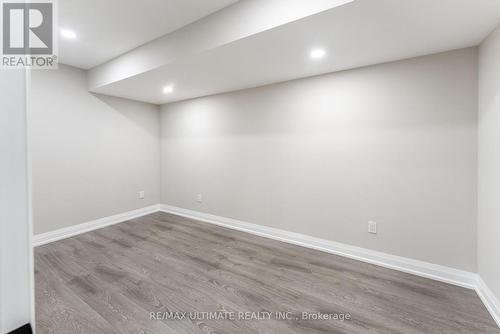 bedroom with modern, neutral finishes - 47 Mahoney Avenue, Toronto, ON - Indoor Photo Showing Other Room
