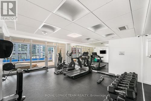 2103 - 199 Slater Street, Ottawa, ON - Indoor Photo Showing Gym Room