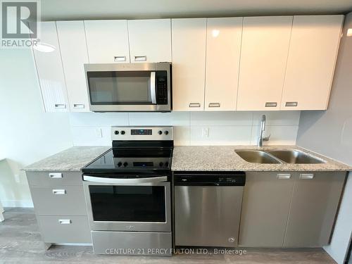 302 - 257 Hemlock Street, Waterloo, ON - Indoor Photo Showing Kitchen With Double Sink