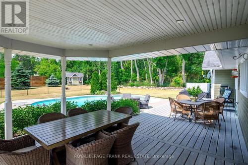 1898 Lakehurst Road, Trent Lakes, ON - Outdoor With In Ground Pool With Deck Patio Veranda With Exterior