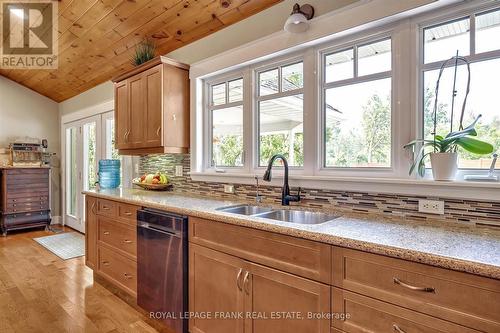 1898 Lakehurst Road, Trent Lakes, ON - Indoor Photo Showing Kitchen With Double Sink