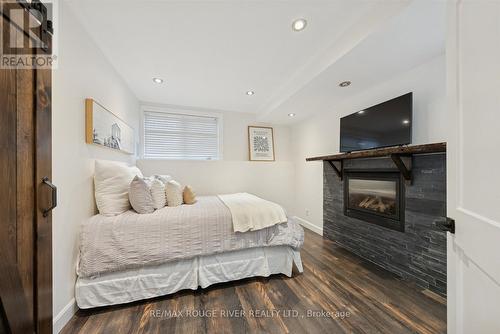 15 Eastgate Circle, Whitby (Brooklin), ON - Indoor Photo Showing Bedroom With Fireplace