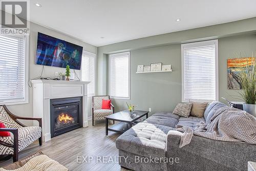 130 Sonoma Lane, Hamilton, ON - Indoor Photo Showing Living Room With Fireplace