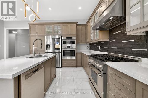 219 Humphrey Street, Hamilton, ON - Indoor Photo Showing Kitchen With Stainless Steel Kitchen With Double Sink With Upgraded Kitchen