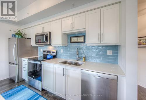213 - 195 Commonwealth Street, Kitchener, ON - Indoor Photo Showing Kitchen With Double Sink