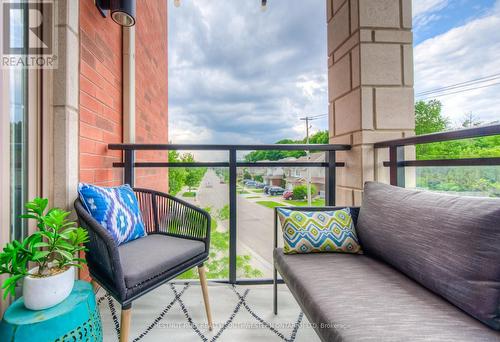 213 - 195 Commonwealth Street, Kitchener, ON - Outdoor With Balcony With Exterior