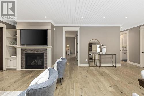 80 Crimson Ridge Dr, Sault Ste. Marie, ON - Indoor Photo Showing Living Room With Fireplace