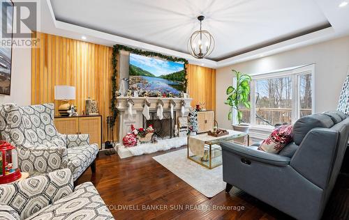 34 Previn Court, New Tecumseth, ON - Indoor Photo Showing Living Room With Fireplace