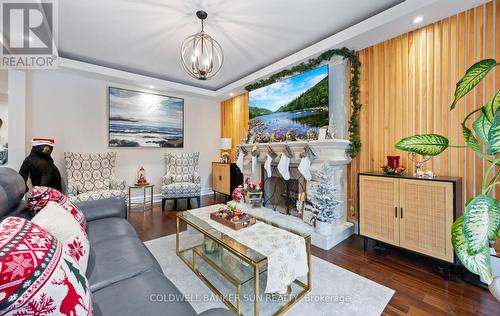 34 Previn Court, New Tecumseth, ON - Indoor Photo Showing Living Room With Fireplace