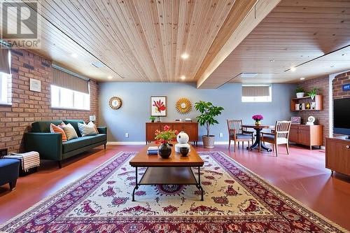 Rec Rm - Virtually Rendered - 25 Cunningham Drive, Essa, ON - Indoor Photo Showing Living Room