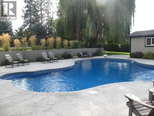 3576 Rose Road, Kelowna, BC - Outdoor With In Ground Pool With Deck Patio Veranda With Backyard