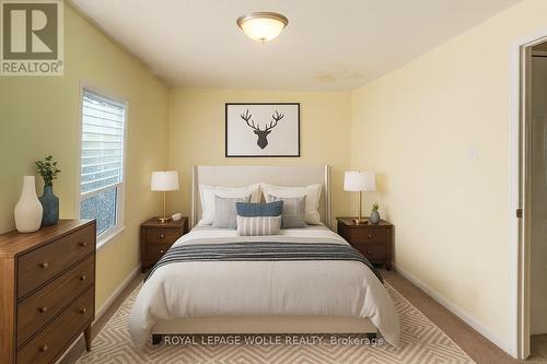 Virtually Staged - 17 - 465 Woolwich Street N, Waterloo, ON - Indoor Photo Showing Bedroom