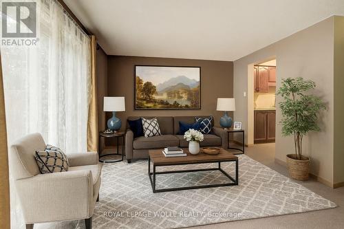 Virtually Staged - 17 - 465 Woolwich Street N, Waterloo, ON - Indoor Photo Showing Living Room