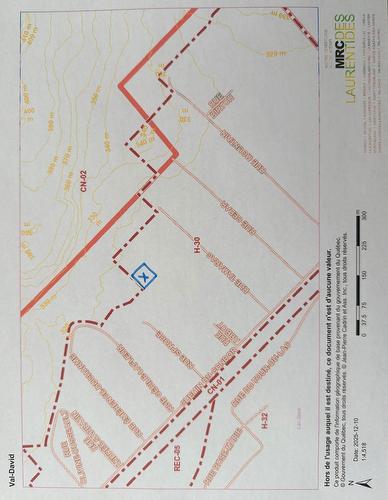 Plan (croquis) - Rue Abbot, Val-David, QC 