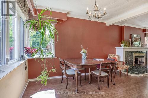 23 Westcroft Drive, Toronto, ON - Indoor Photo Showing Dining Room With Fireplace
