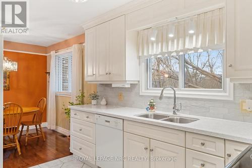 Quartz counters - 26 Southdale Drive, St. Catharines (Vine/Linwell), ON - Indoor Photo Showing Kitchen With Double Sink