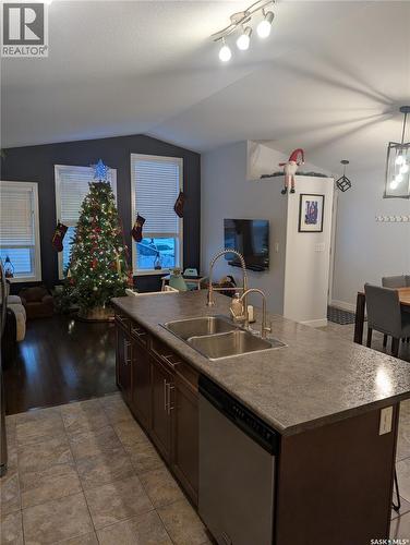 3330 Green Moss Lane, Regina, SK - Indoor Photo Showing Kitchen With Double Sink